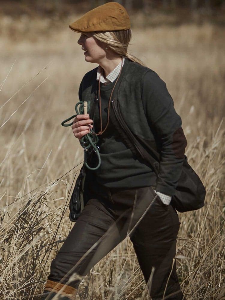 Vintage Original Pants Women Leather Brown, view: 1