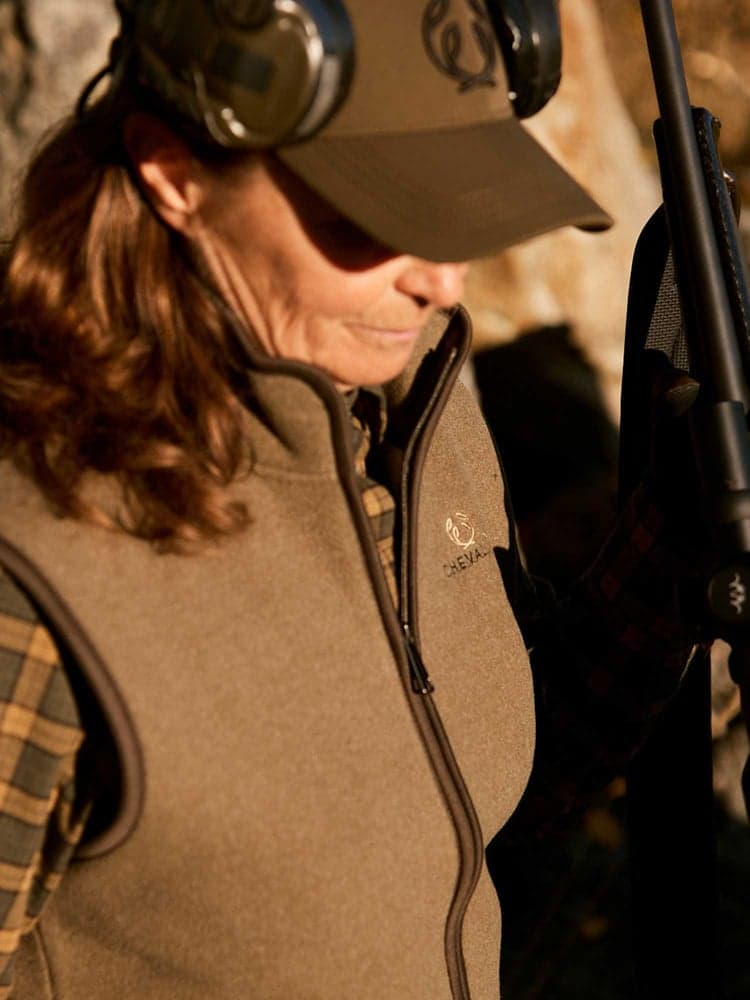 Mainstone Fleece Vest Women Khaki Green, view: 1