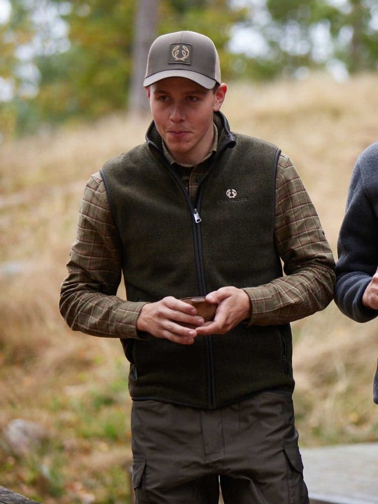 Mainstone Fleece Vest Men Autumn Green, view: 1