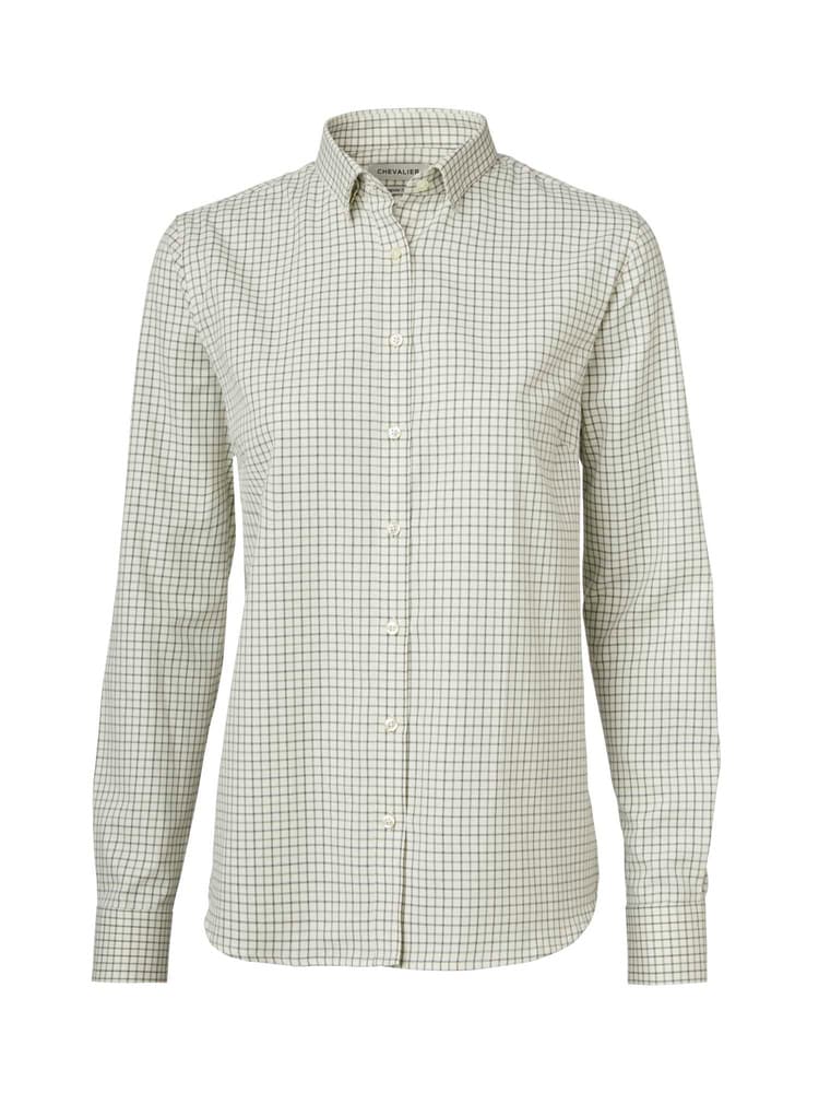 Chorley Shooting Fit Shirt Women Thyme Green Tattersall, view: 0