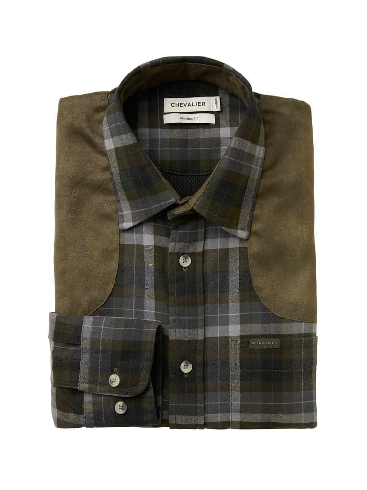 Chill Shooting Fit Coolmax Shirt Men Fern Green Checked, view: 3