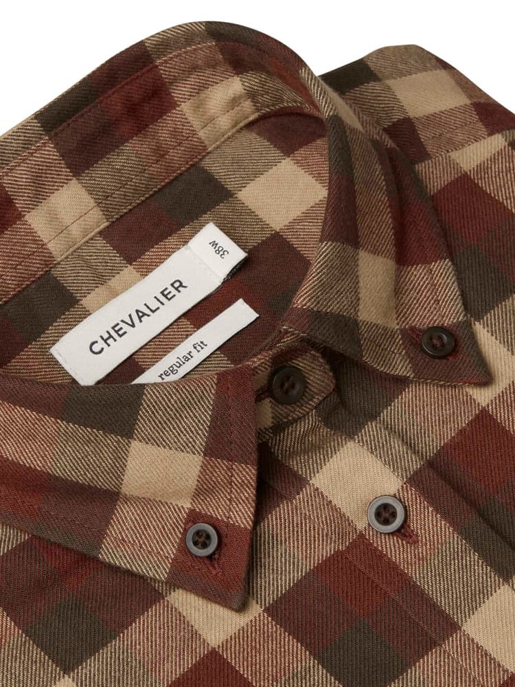 Heron Flannel Shirt Women Holly Green Checked, view: 3