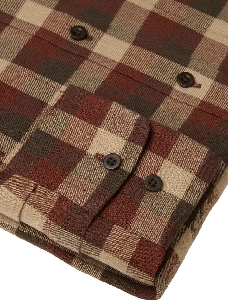 Heron Flannel Shirt Women Holly Green Checked, view: 4