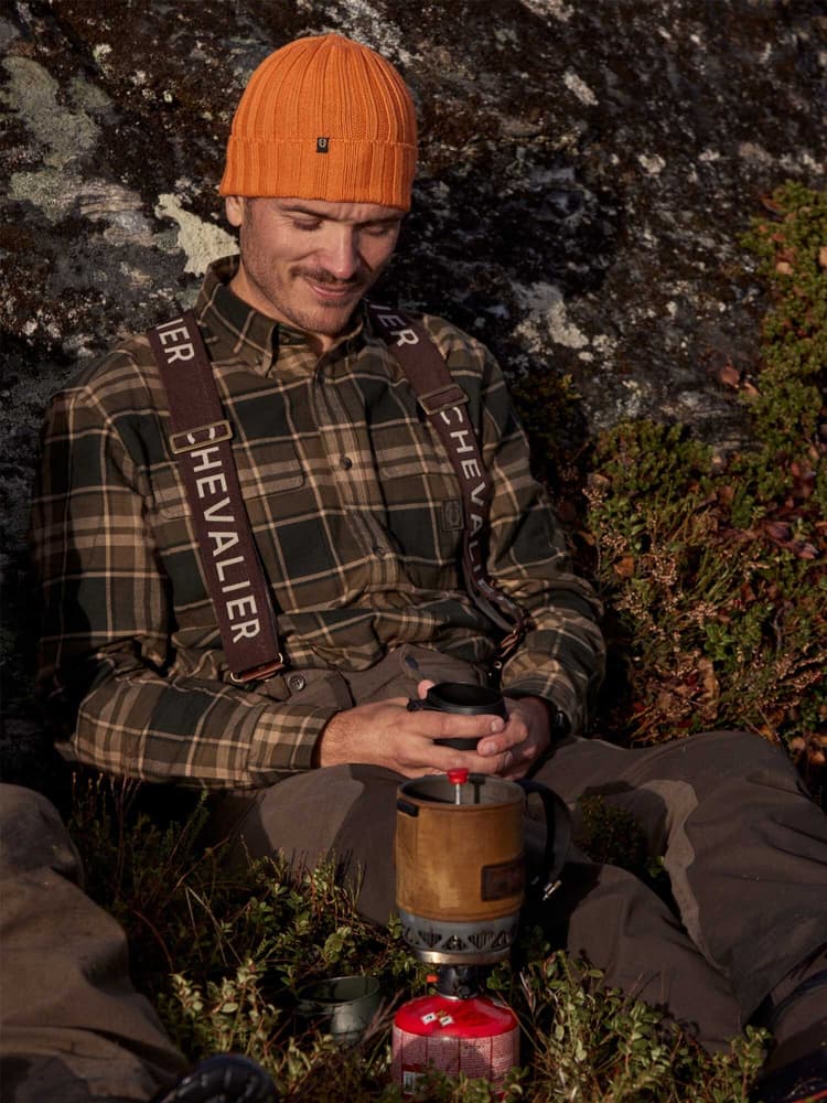 Heron Flannel Shirt Men Evergreen Checked, view: 6