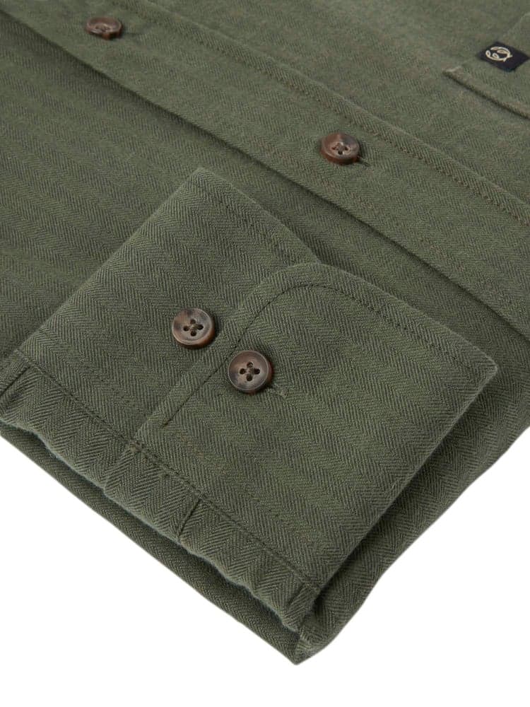 Dalby Regular Fit Shirt Men Dark Green, view: 3