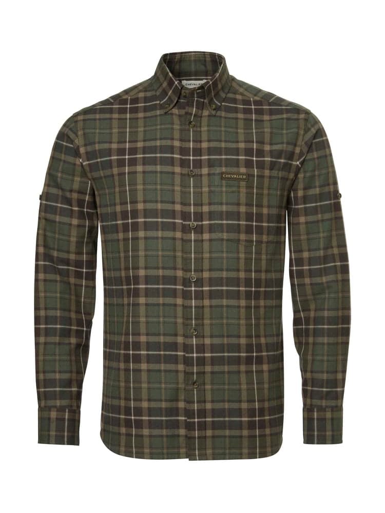 Teal Light Flannel Shirt Men Hemlock Green Checked, view: 0