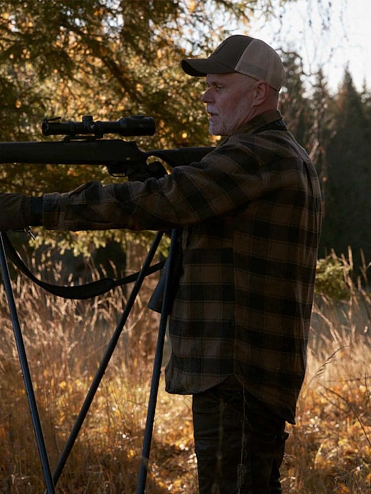 Raptor Heavy Flannel Shirt Men Kodiak Brown Checked, view: 5