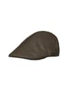Torre Waxed Cotton Sixpence Cap Leather Brown