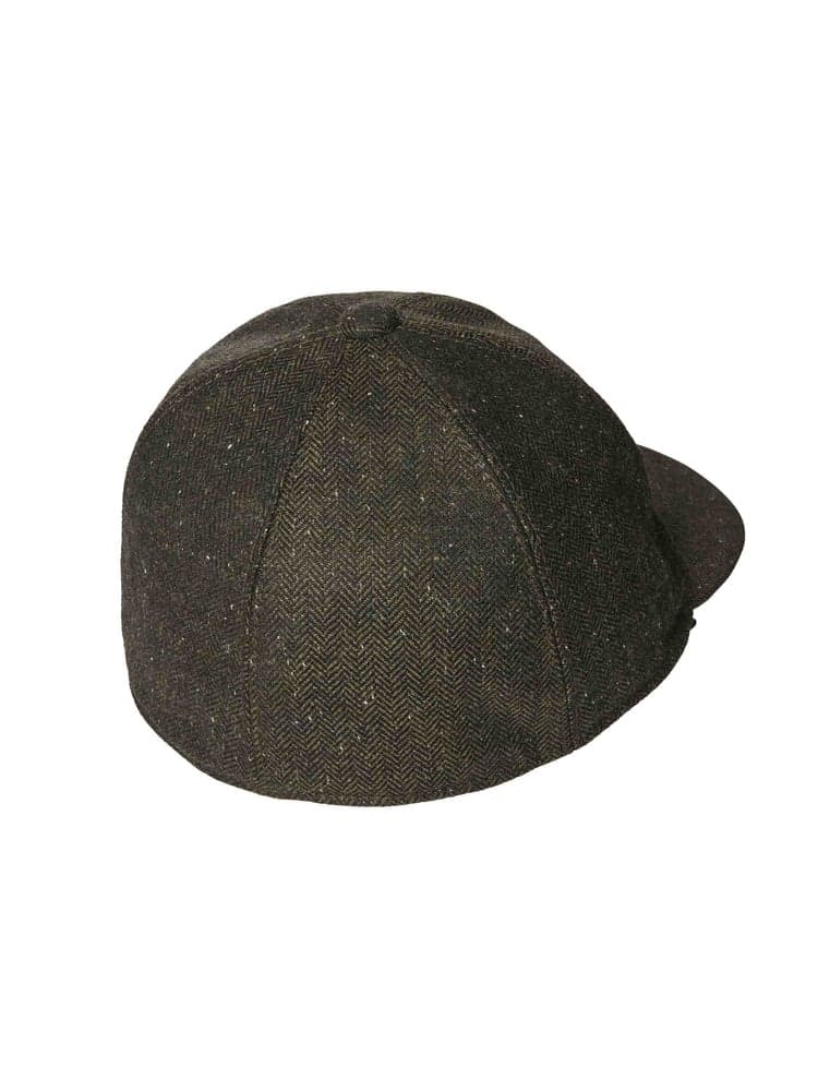 Blake Cap Dark Green Herringbone, view: 1