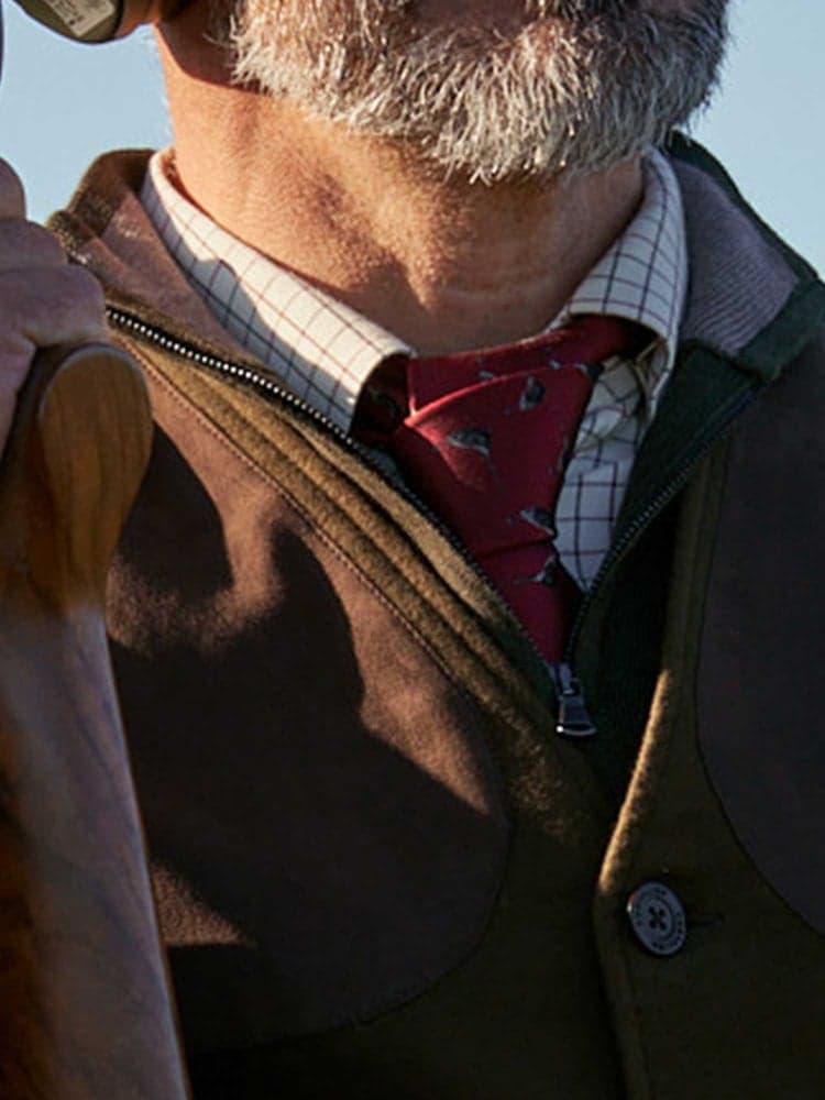 Dixter Silk Tie Dark Fox Red Pheasant, view: 1