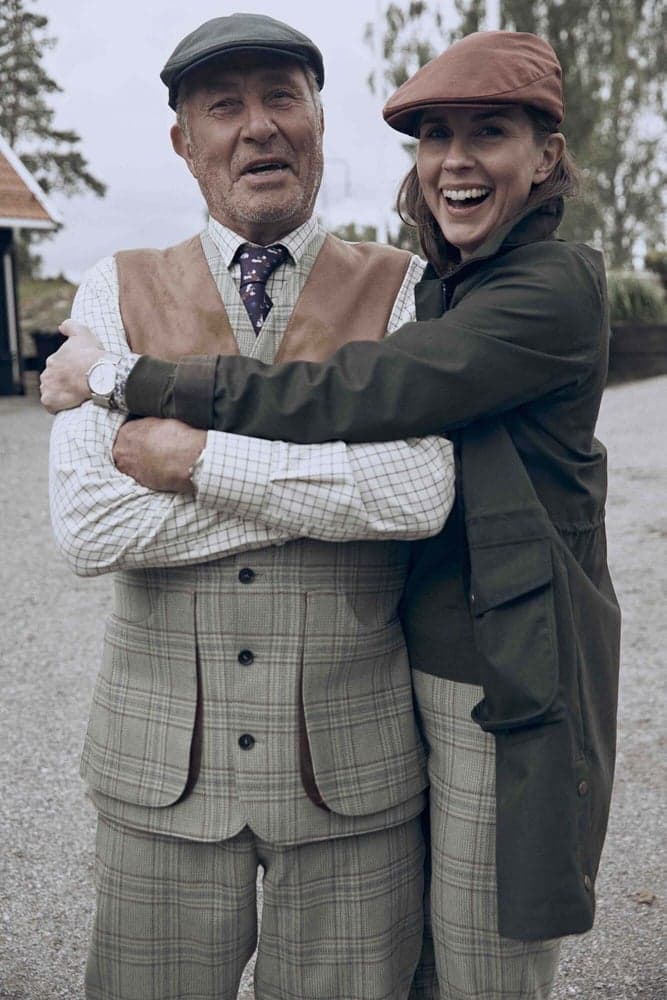 Wiston Shooting Tweed Vest Men Willow Green Checked, view: 1