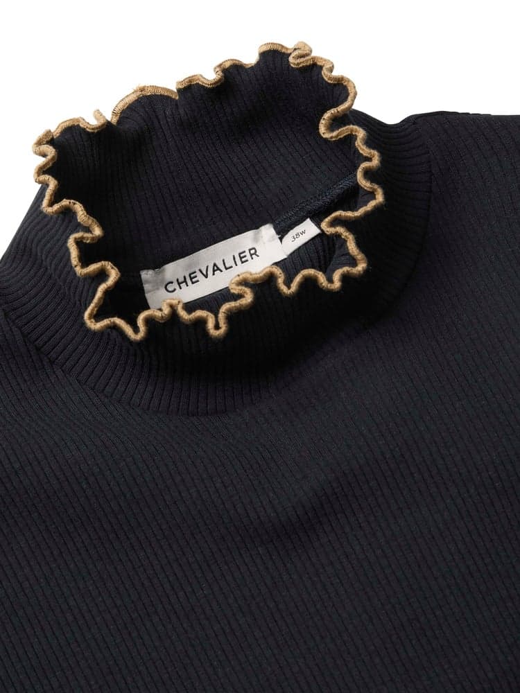 Kelly Longsleeve Top Women Black Night, view: 2