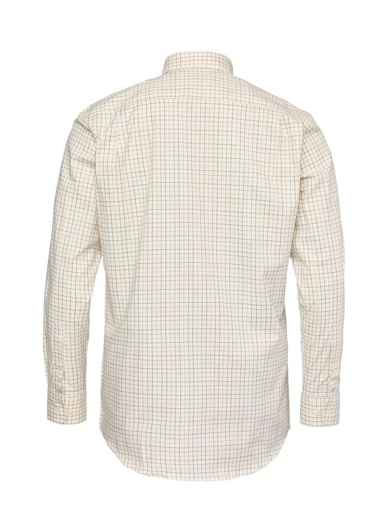 Baron Shooting Fit Stretch Shirt Men Stormy Blue Tattersall, view: 1