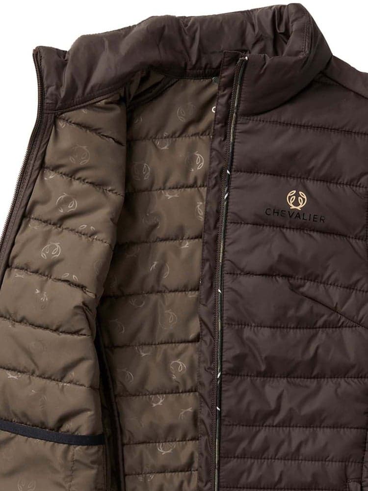 Quintin Padded Vest Men Leather Brown, view: 3