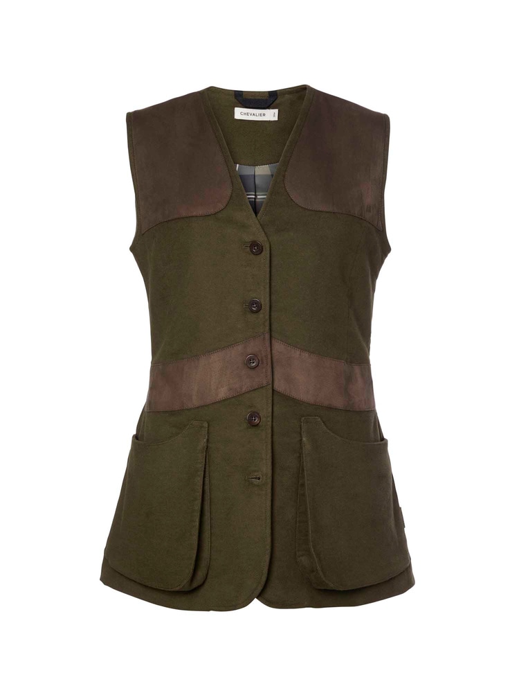 productCard.productImage: Elemore Moleskin Shooting Vest Women Forest Green