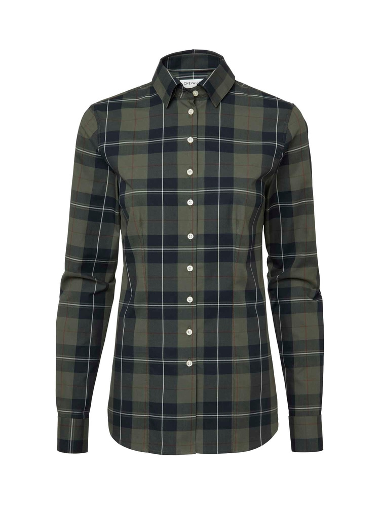 productCard.productImage: Madeley Contemporary Fit Shirt Women Chevalier Check Dark