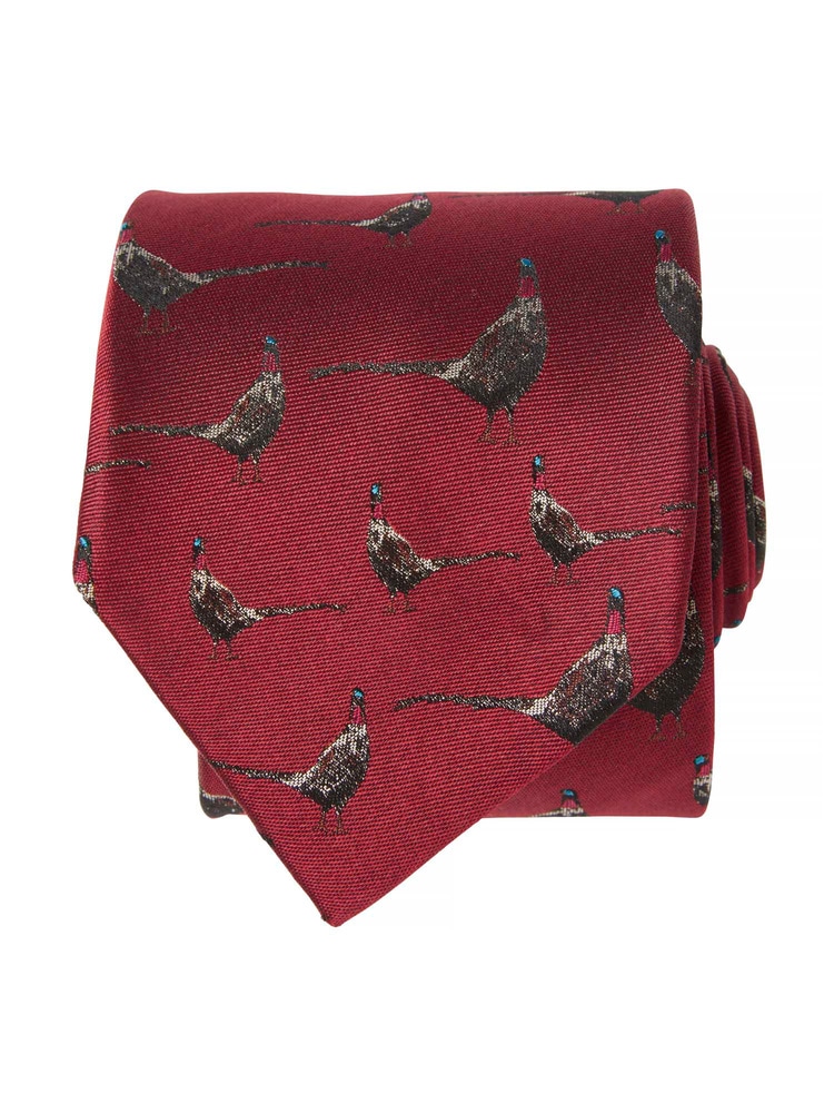 productCard.productImage: Dixter Silk Tie Dark Fox Red Pheasant